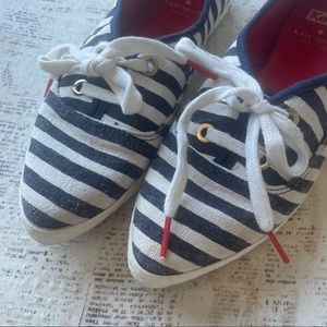 Kate Spade ♠️ striped Keds sneakers great condition size 7.5